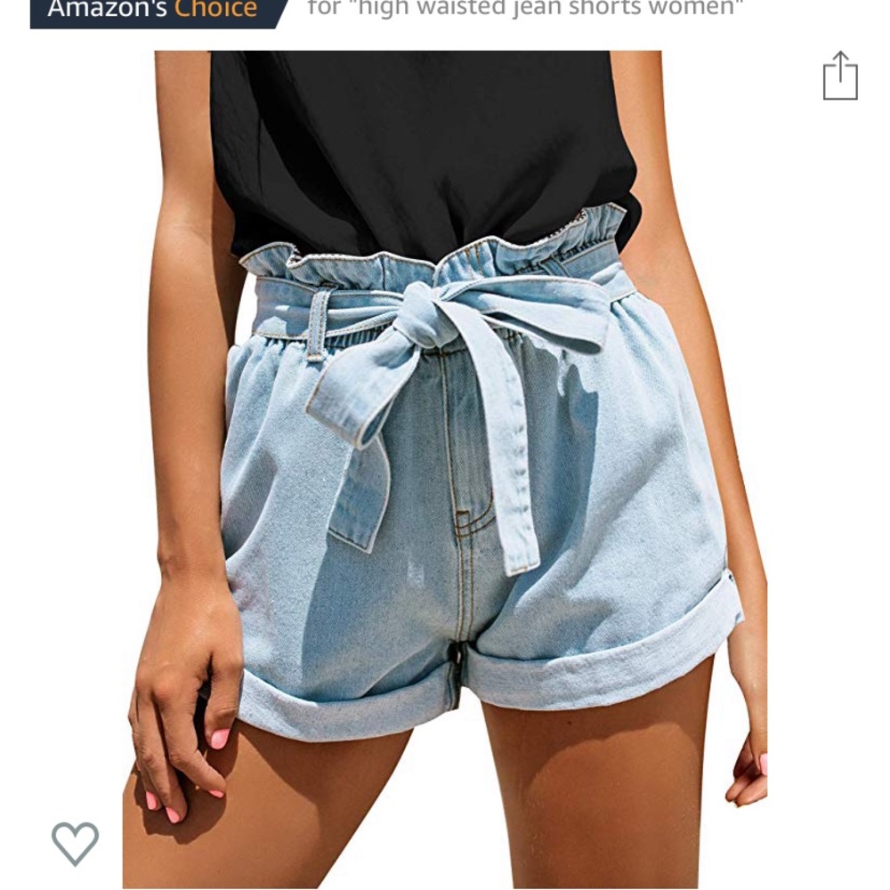 Women’s High Wasted Jean Shorts